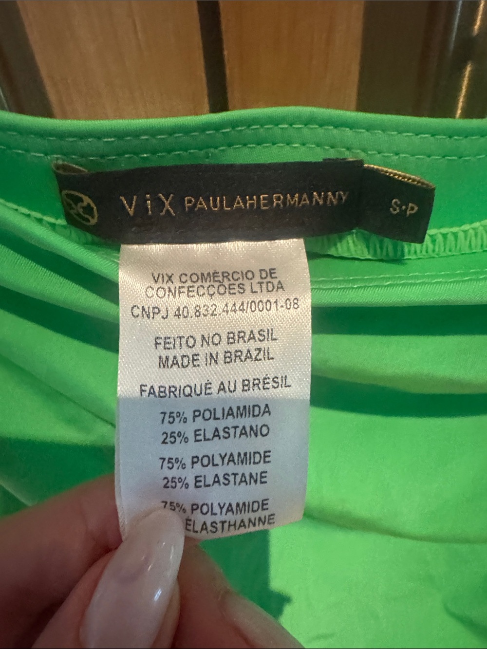 Vix Bright Green Ruched Swim Sarong - Picture 3 of 3